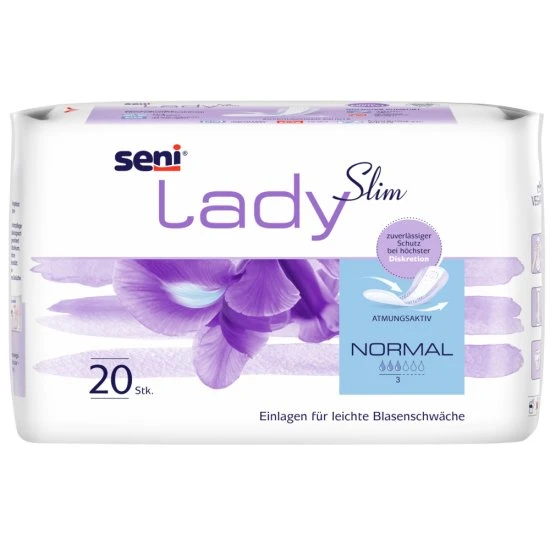 Seni Lady Slim Normal 20 Stück, atmungsaktive Einlage