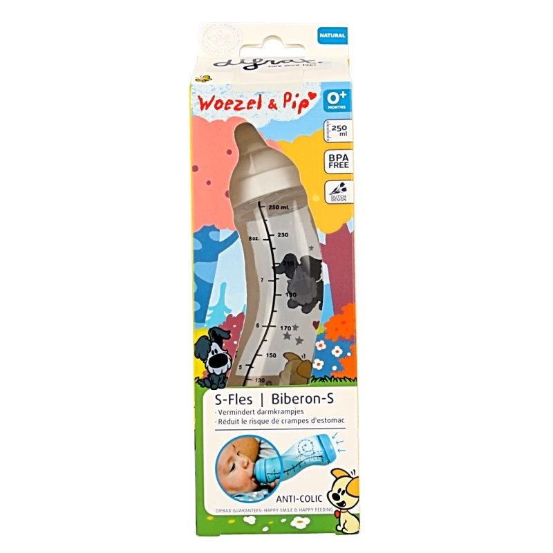 Difrax Woezel & Pip S-Flasche 250 ml