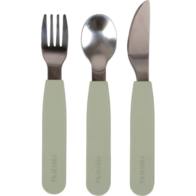 Filibabba Besteckset Silikon Powder Blue