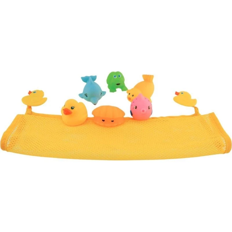 BIECO Badewannennetz mit 6 Schwimmtieren
