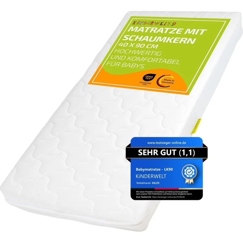 Babymatratze Comfort 60x120x10 cm weiß