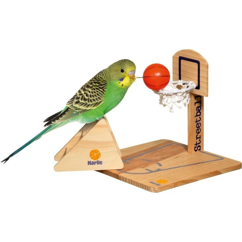 Karlie Streetball - Vogel-Spielzeug aus Echtholz