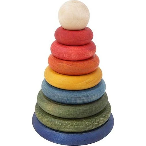 Wooden Story Stapelturm Regenbogen, 10-teilig, FSC-Holz