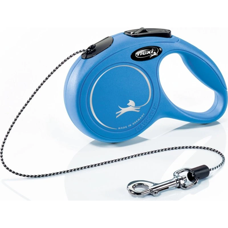 flexi New Classic Seil-Leine blau M, 5 m, 8 kg
