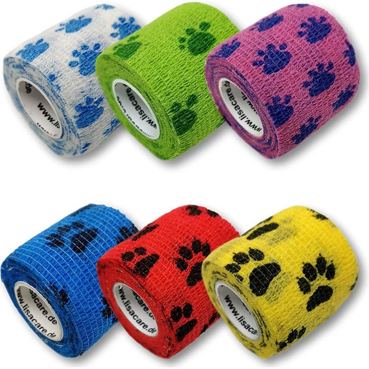 LisaCare Pfotenbandage 5cm x 4,5m, 6er-Set