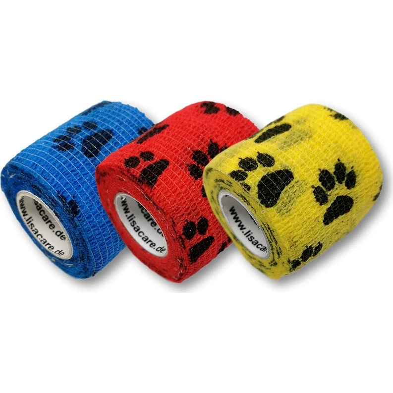 LisaCare Pfotenverband 5cm x 4,5m 4er-Set