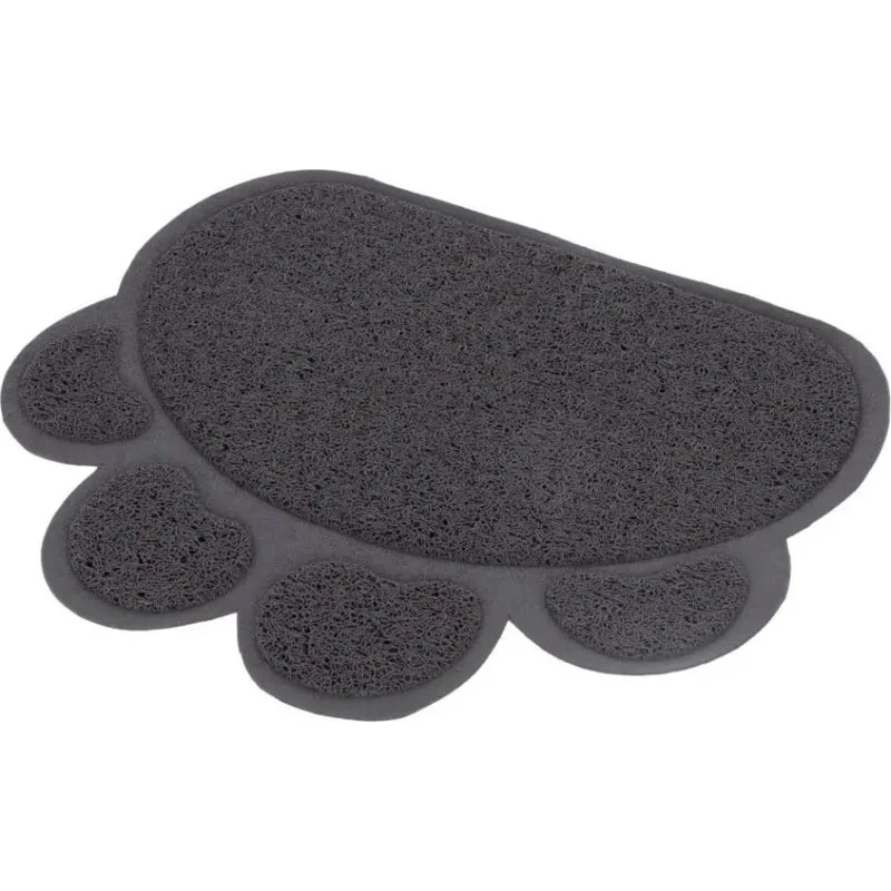 PVC-Katzen-Toilettenvorleger 47 x 40 cm, grau