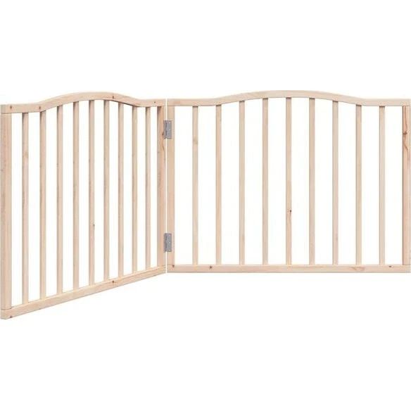 vidaXL faltbares Hundetor 160 cm Pappelholz