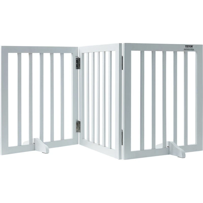 VEVOR Freistehendes Hundetor 508x610 mm weiß