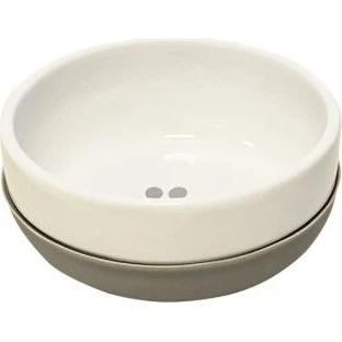 Nobby Keramiknapf Sabit rutschfest 1250 ml weiß/grau