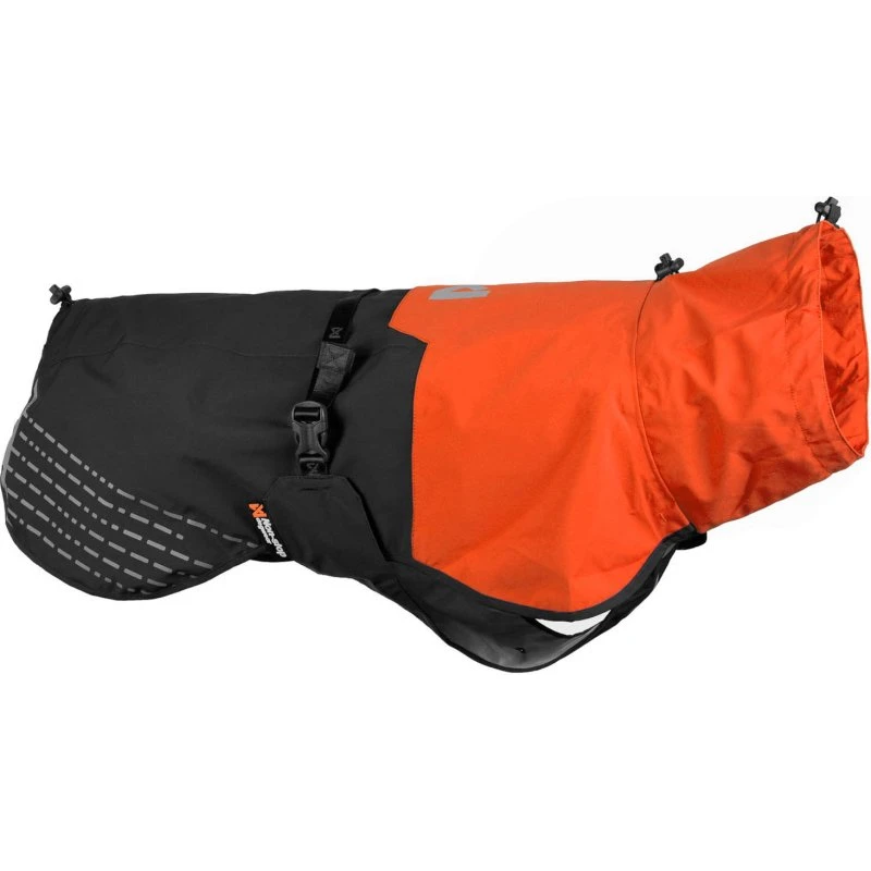 Non-Stop Dogwear Fjord Regenmantel Orange/Schwarz Größe 50