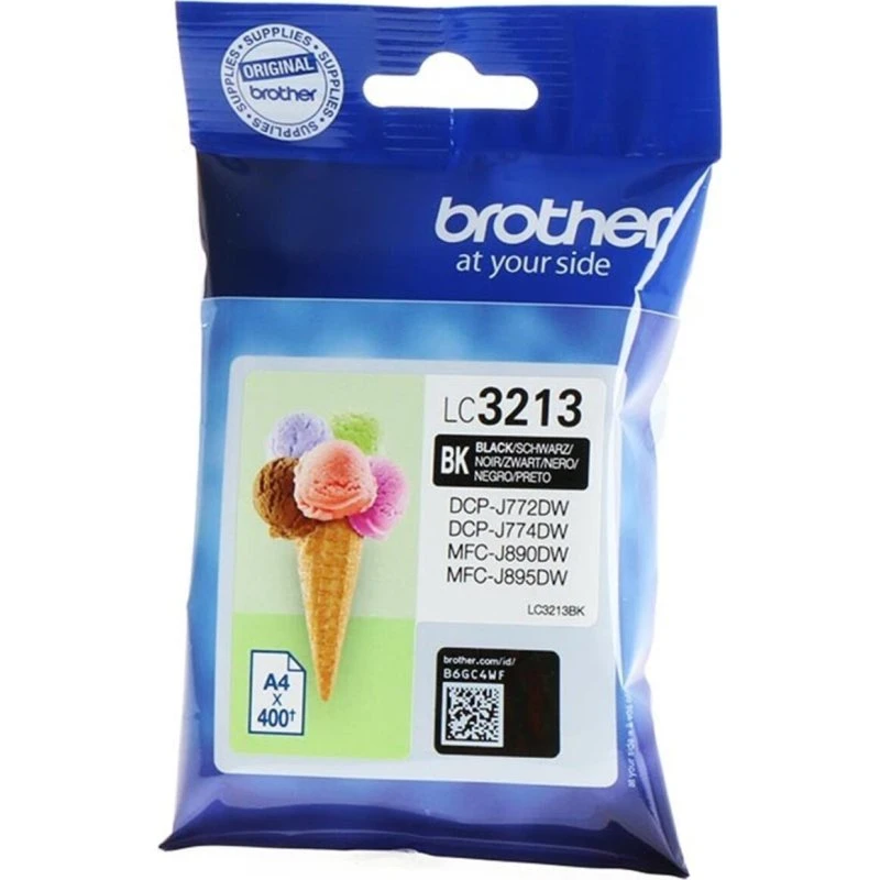 Brother Tintenpatrone schwarz LC-3213BK