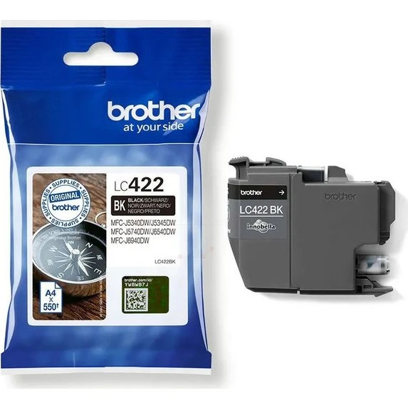 Brother LC422BK Tintenpatrone schwarz (550 Seiten)