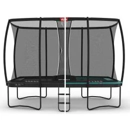 BERG Trampolin Ultim Champion 410 Grey mit Sicherheitsnetz DLX XL