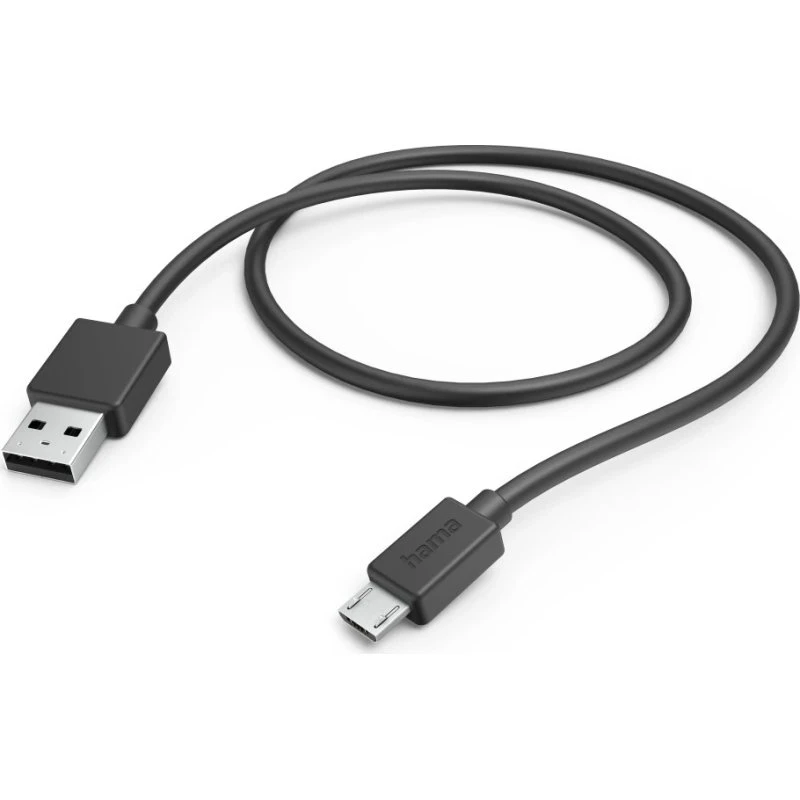 Hama 201584 Micro-USB A auf USB A, 1 m, schwarz