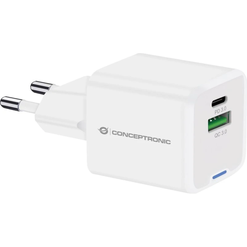 Conceptronic ALTHEA15W 2-Port GaN USB-PD-Ladegerät weiß