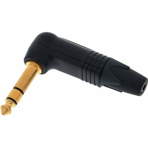 Neutrik NP-3RXB 6,3 mm Stereo-Klinkenstecker abgewinkelt