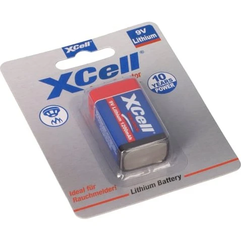 XCell CR9V/P 9V Lithium-Batterie 1200 mAh
