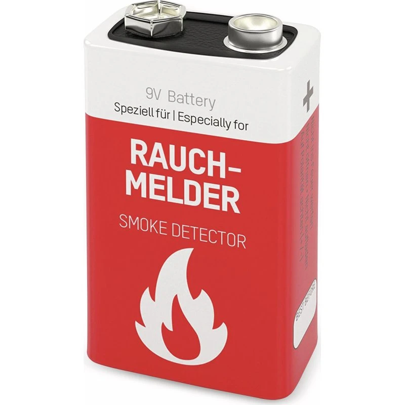 Ansmann 9V Lithium-Batterie 10 Jahre für Rauchmelder