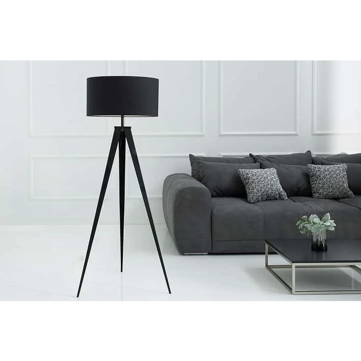 KODORA Stehlampe TRIPOD 142 cm schwarz