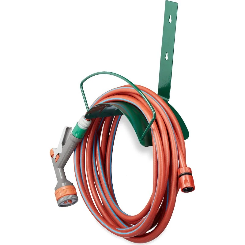 GartenSchlauch Halter Metall Grün