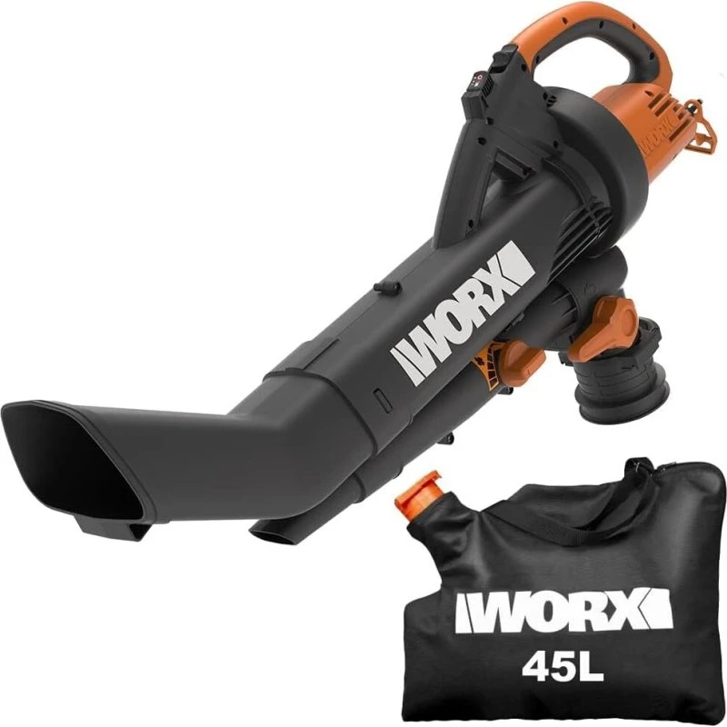 WORX WG505E 3000W Elektro-Laubbläser-Sauger 45L