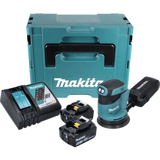 Makita DBO180RTJ Akku-Exzenterschleifer 125 mm 18V 5,0 Ah