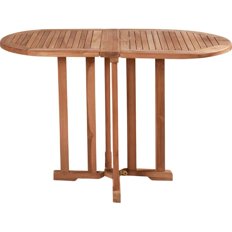 LC Garden Riva Teak Klapptisch oval 60/120x60x75 cm