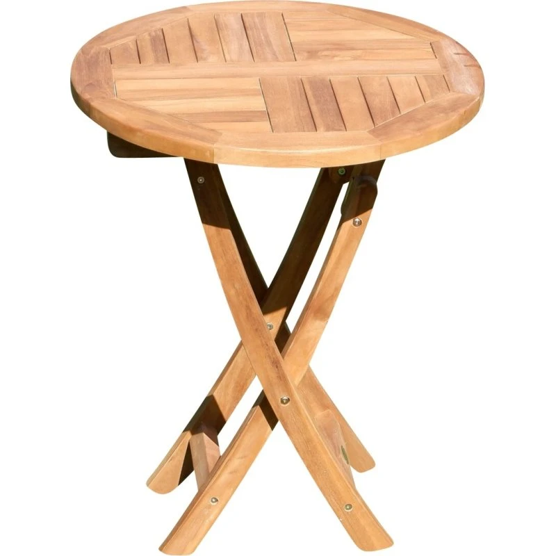 JAV COAMO Echt-Teak-Klapptisch 60 cm