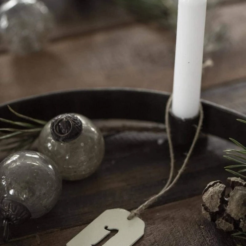 Ib Laursen Adventskerzenhalter Stillenat Messing 25,5 cm