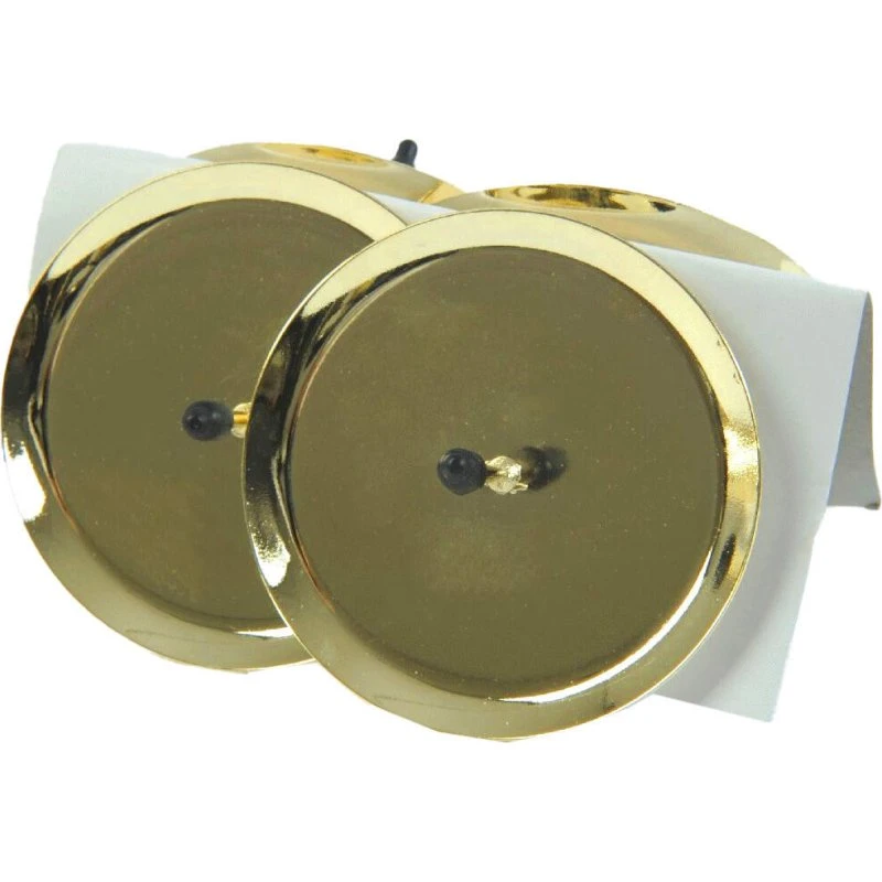 Kaemingk Metall-Adventskerzenhalter 10 cm hellgold (4 Stück)