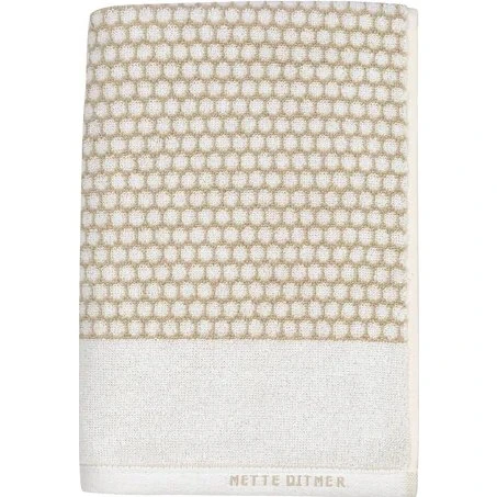 Mette Ditmer Grid Gästehandtuch 38x60 cm sand/off-white (2er-Set)