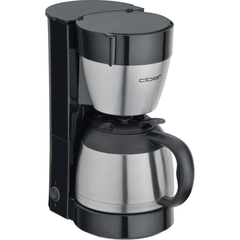 Cloer 5009 Filterkaffeemaschine 8 Tassen schwarz/edelstahl