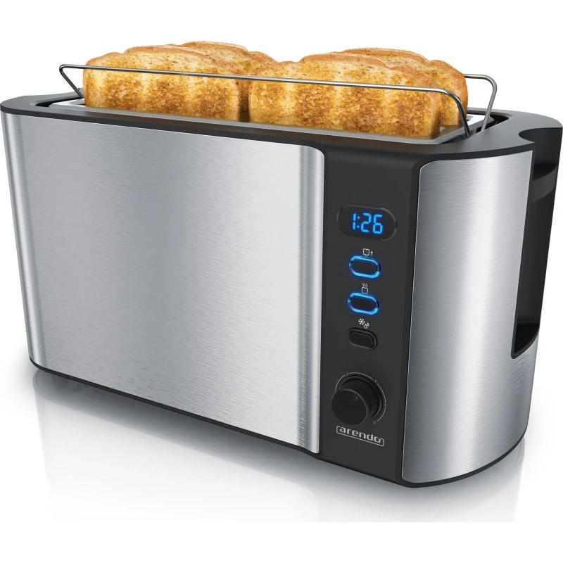 Arendo Frukost GE-2458 4-Scheiben-Toaster Edelstahl