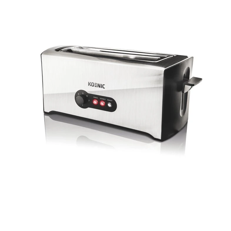 KOENIC KTO 4331 M 4-Scheiben-Toaster Silber/Schwarz