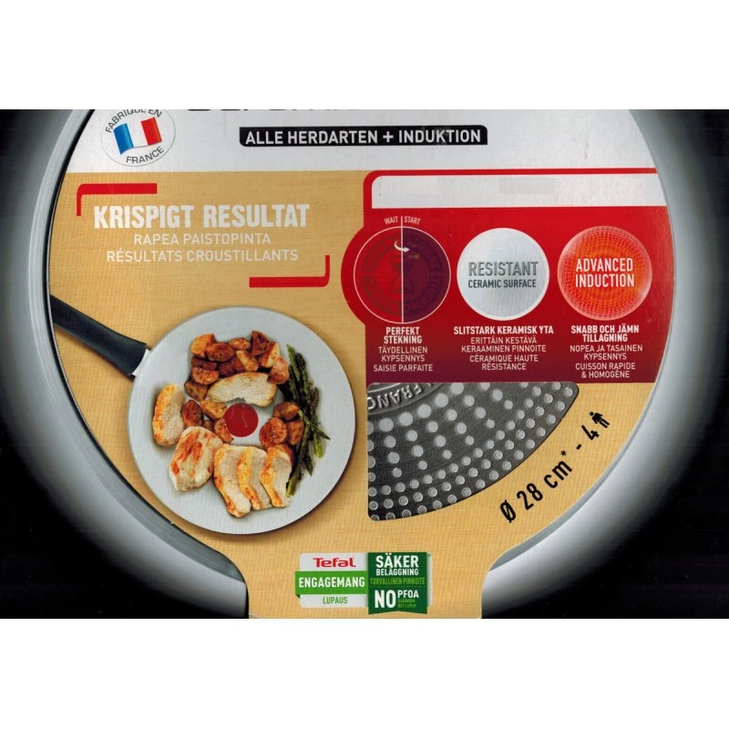 Tefal Aluminium Ceramic Control Pfanne 28 cm weiß