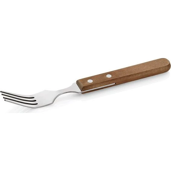 Stahl & Holz Steak- und Pizzagabel 20 cm
