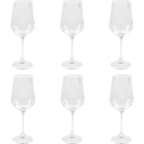 CARA Weißweingläser 6er Set, 400 ml, transparent