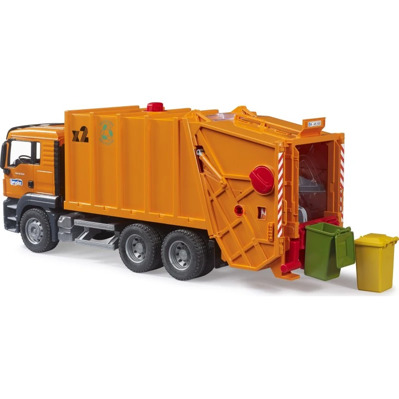 Bruder MAN TGS Müll-LKW orange 1:16