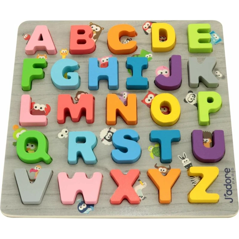 ABC Holz-Legepuzzle Buchstaben Lernspielzeug 27 Teile