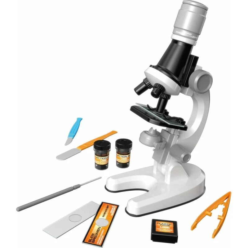 VEDES Mikroskop-Set 14-teilig, 1200x Vergrößerung