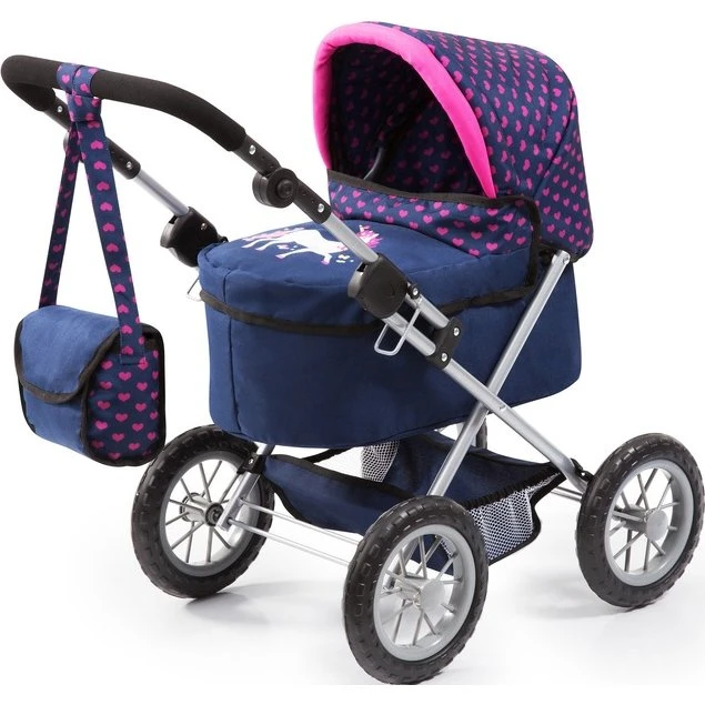 BAYER DESIGN Puppenwagen Trendy Einhorn Blau/Pink