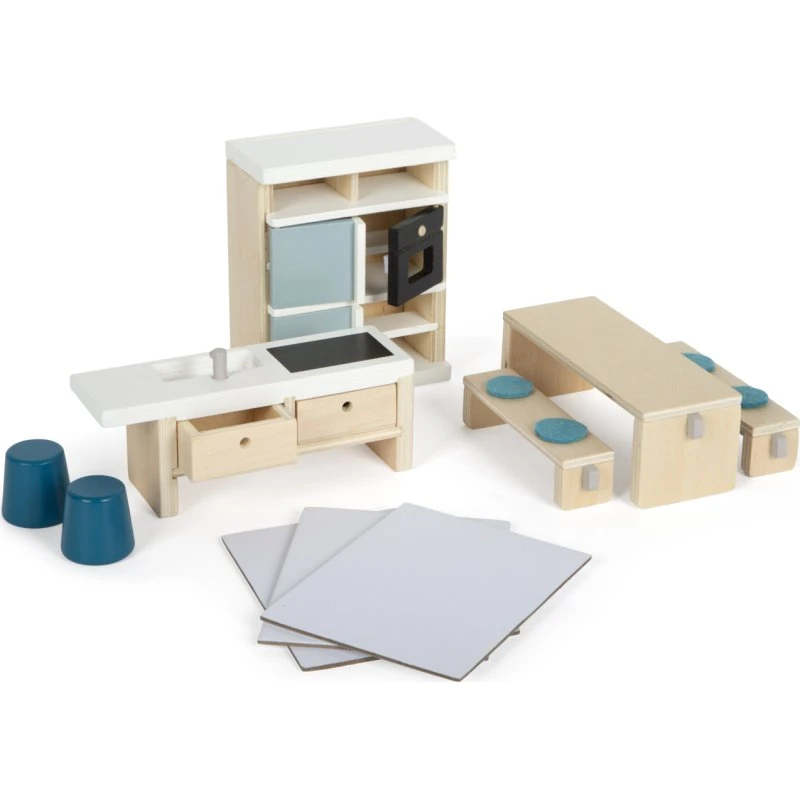 Small Foot 12629 Puppenhausmöbel Küche, 11-teilig