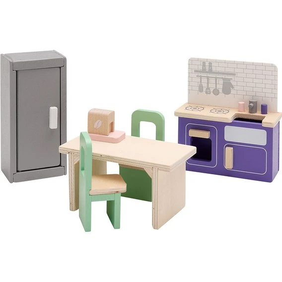 Besttoy Puppenhaus-Möbel-Küche aus Holz