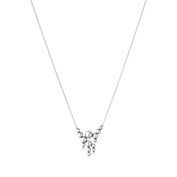 Georg Jensen Moonlight Grapes Halskette Silber 20 mm, 45 cm