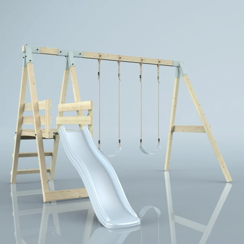 PolarPlay Schaukel Möwe Doppelschaukel mit Rutsche