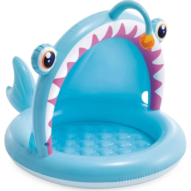 Intex Angler Fish Baby Pool 127x102x86 cm mit Sonnendach