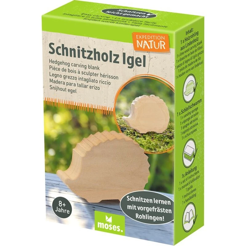 Expedition Natur Schnitzen leicht gemacht – Igel oder Wolf