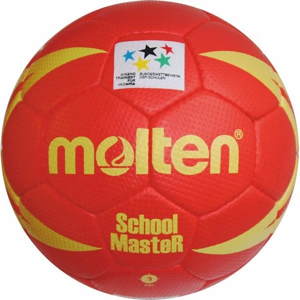 Molten School Master Handball HX-SM rot/gelb Größe 1-3