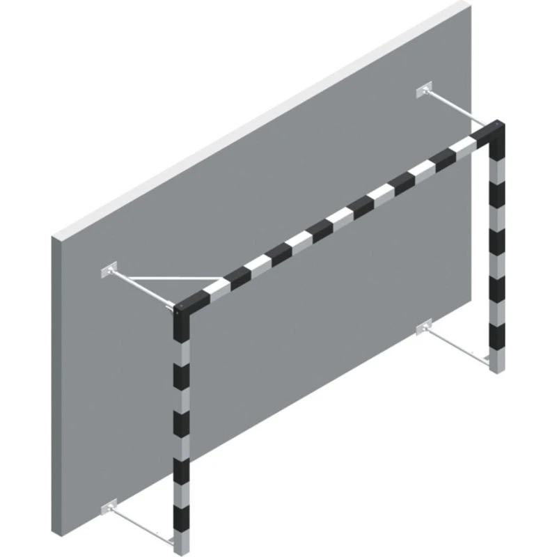 Powershot Handballtor klappbar 3x2 m rot/weiß Aluminium